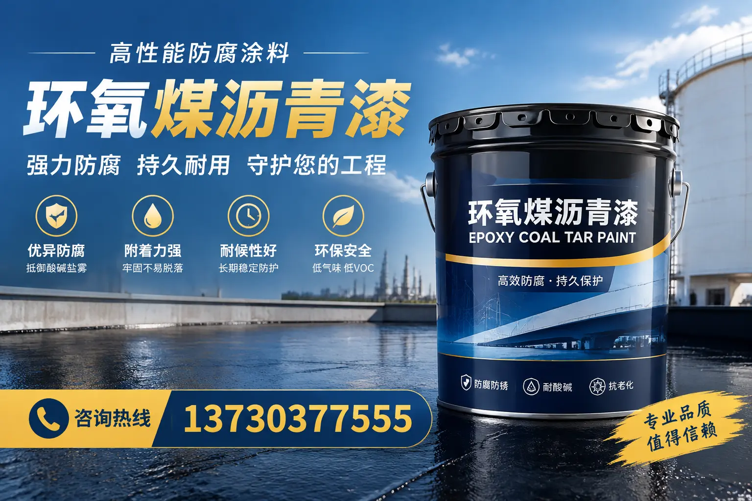 环氧煤沥青漆的耐久性分析，适合汕头的使用场景